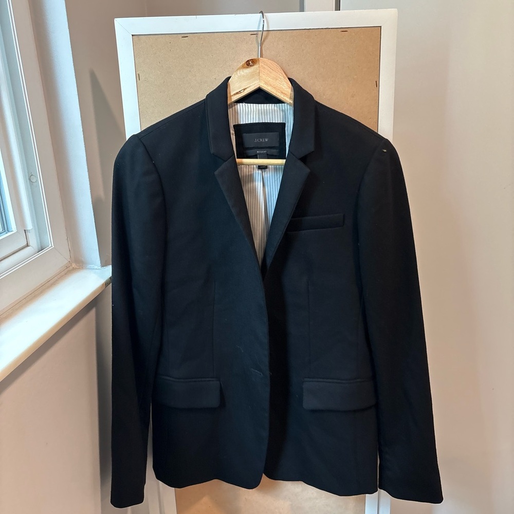 J.Crew Regent Black Blazer Women’s Size 8